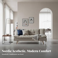 Multifunctional Folding Sofa Bed Space-Saving Design Living Room Furniture Modern design transformable Seating Removable and cleanable Cover for Apartment Dwellers, Students, Homeowners, Bedroom, Home Office, Lounge