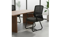 All-Day Comfort Ergonomic Office Chair High-Density Foam Cushion Office Chair with Armrests Stable Frame for Students, Conference Room, Reception Area