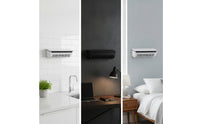 Wall Fan with Wireless Controller Portable Wall Mounted Fan Quiet Adjustable for Kitchen, Dorm