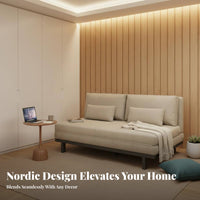 Multi-Functional Pull-extendable Storage Bed Space-Saving Design transformable Sofa doubleUse Sleeper Couch Easy Conversion for Apartment Dwellers, Students, Homeowners, Studio, Home Office