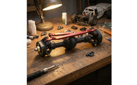 RC Crawler Axle with Brass Knuckles 1/24 Scale SCX24 Axle Assembly Part Hardened Steel Heavy-Duty for Rock Crawling