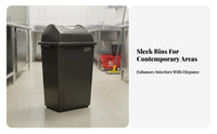 Large Capacity Garbage Can Sturdy PP Material Large Capacity Trash Can Heavy-Duty Garbage Bin for Homeowners, Outdoor, Kitchen, Public Areas