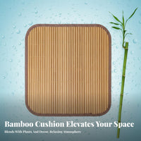 Long-Lasting Bamboo Seat Cushion Splinter-Splinter-Resistant Summer Cooling Chair Mat for Office Workers, Drivers, Car, Home