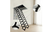 Retractable Attic Ladder Space-Saving Attic Ladder with Anti-Slip Steps Heavy-Duty Foldable Loft Steps for Homeowners, Mezzanine