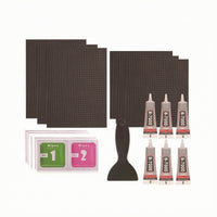 6 Pieces Heavy-Duty Trampoline Repair Piece Kit with Adhesive Weather-Resistant Trampoline Repair Kit Easy to Use Outdoor for Homeowners