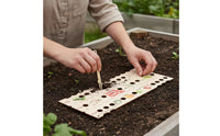 Wooden Plant Ruler Fully Wooden Construction Planting Template Accurate Scale Gardening Tool for Gardeners