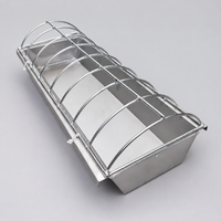 Steel Poultry Feeder, Polished Silver Chicken Feeder for Smallholders, Weatherproof & Vermin Resistant