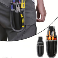 Waist Tool Bag with Belt Loop Slim Tool Waist Bag Compact Lightweight for Diyers, Home Improvement, Electrical Work