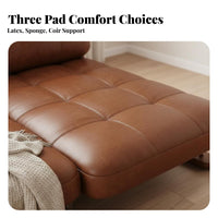 Foldable Design Fold-extendable Sleeper Bed two-in-two-in-oneUse Fold-extendable Loveseat Bed Space-Saving transformable Couch Vintage design for Apartment Dwellers, Homeowners, Young Adults, Lounge, Home Office