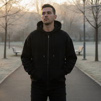 Unisex Zip-Up Hoodie with Cherry Blossom Pink Accents