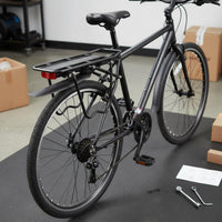 Side Protection Rails Cycle Rear Rack Includes Reflector Mountain Bike Cargo Rack Aluminum Alloy for Cyclists, Commuters, Commuting