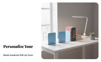 2 Pieces Minimalist Design L-Shaped Bookend Space Saving Book Stand Sturdy Construction Desktop Organizer sturdyDuty for Students, Office Workers, Librarians, Classroom, Study Room, shelf unit, Library