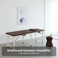 Lightweight Portable Massage Table Sturdy Support Folding Massage Bed Versatile Foldable Beauty Bed Heavy Duty for Estheticians, Physical Therapists, Lash Technicians, Salon, Facials, Medical Facility