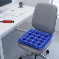Inflatable Seat Cushion Adjustable Firmness Seat Pad Ergonomic Design Seating Accessory for Bedridden Patients, Office Workers, Bed