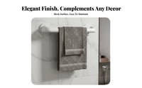 Drillwithout-Drilling Installation Wall-Mounted Towel Rack Waterproof Adhesive Towel Bar Space-Saving Bathroom Fixture Rust-Proof for Renters, Homeowners, Families, Restroom, Lavatory, Behind Door, Kitchen