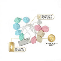 LED Easter Decorations Lights Easter Fairy Lights Battery Operated Lights  for Bedroom Home Decor Party Spring