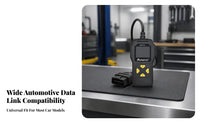 Plug and Play OBD2 Scanner Built-in DTC Lookup OBD II Code Reader Live Data Stream Engine Fault Code Reader Portable for DIY Mechanics, Car Owners, Home Use, Garage