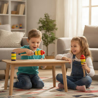 Hand-Eye Coordination Bilboquet Painted Cup and Ball Toy Educational Cup and Ball Game Interesting for Children, Indoor Play