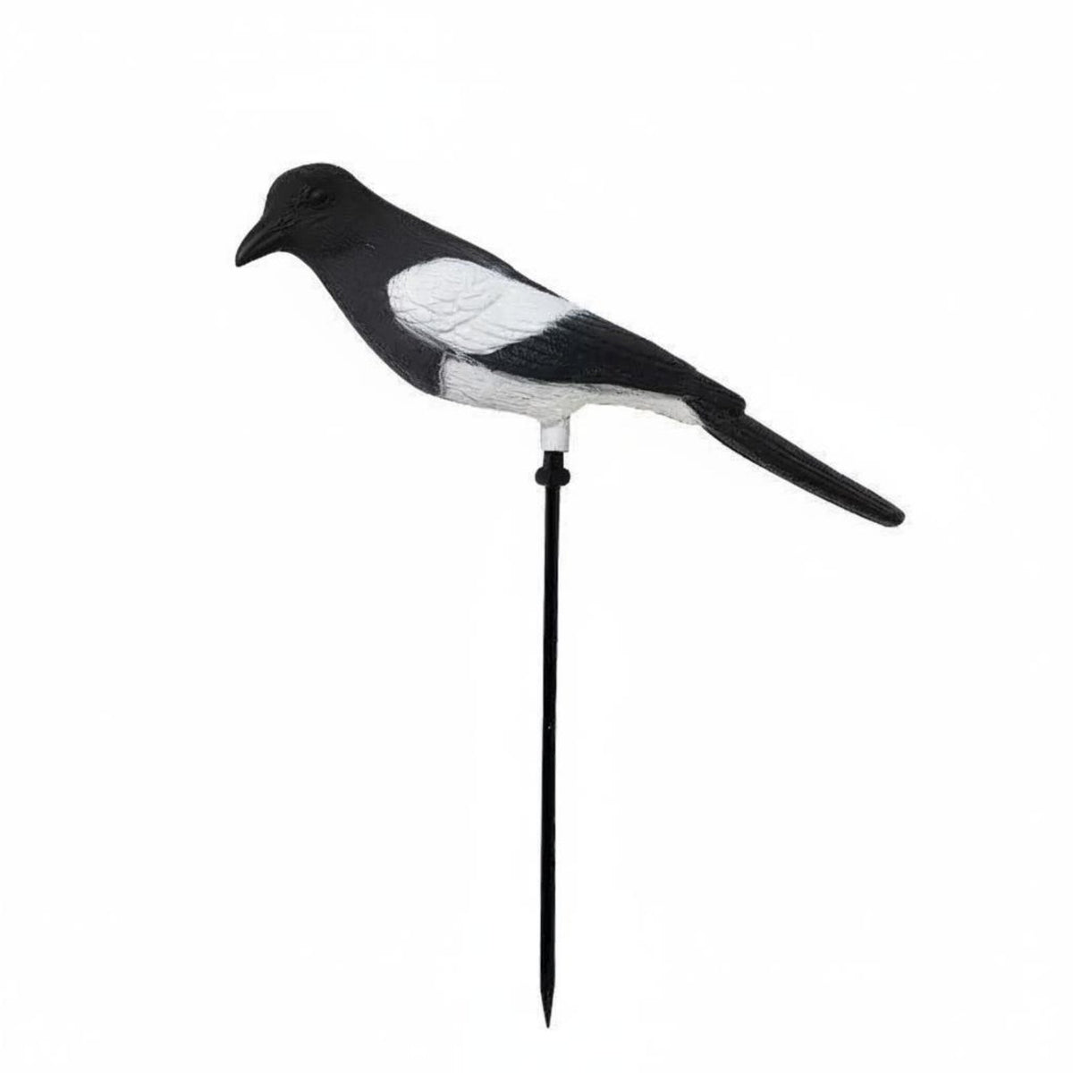 Waterproof Fake Magpie Plastic Realistic Magpie Model Lifelike Outdoor Bird Prop Weather-Resistant for Yard, Orchard