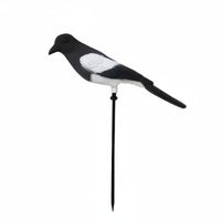 Waterproof Fake Magpie Plastic Realistic Magpie Model Lifelike Outdoor Bird Prop Weather-Resistant for Yard, Orchard