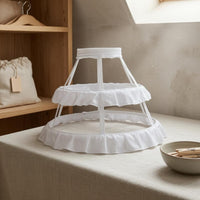 Lightweight Birdcage Petticoat Transparent Lolita Hoop Petticoat Volume Ruffled Hoop Underskirt Elastic Waist