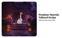 Splatter Print Goose Statue Costume Detachable Eyeballs Halloween Goose Cover