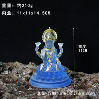 Southeast Asian Auspicious Goddess Resin Figurine Ornament