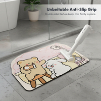 Irregular Diatomaceous Earth Bath Mat - Non-Slip, Super Absorbent, Quick Dry Bathroom Floor Mat