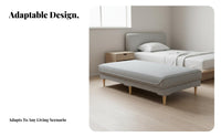 Space-Saving Bedside Splicing Daybed Two-in-onePurpose Design Chaise Lounge Multi-Use Bedroom Furniture Modern Minimalist Aesthetic for Small Apartment Dwellers, Interior Decorators, Living Room, Guestroom, By a Window, Entryway