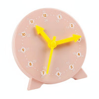 Develops Early Math Skills 3-Hand Learning Clock Easy to Read Student Teaching Clock Sturdy Analog Time Learning Tool Color-Coded for Homeschooling
