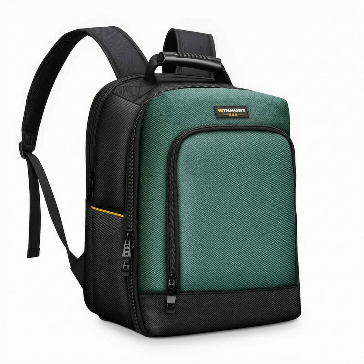 Padded Straps School Backpack Mesh Pockets Zippered Backpack Structured Bookbag Reinforced Trim