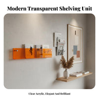 Clear levitating shelf toolNo-Drill installation Clear levitating shelf for Students