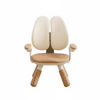 Adjustable Height kids' Splitspine Study Chair Lumbar Support children's Furniture Easy Assembly Ergonomic Seat Stable Wheeled Base for Toddlers, Students, literary Corner, Kindergarten, Playroom, Bedroom