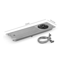 Sink Cup Washer with Drainage Tray Countertop Cup Washer with Drainage Tray Bar Sink Rinser Station Quick Cleaning for Baristas
