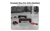 Adjustable Height Step Board Portable Design Cardio Workout Stepper Compact Storage Cardio Exercise Step Bench for Beginners, Aerobics Class