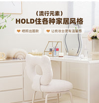轻奢化妆凳卧室梳妆凳现代简约小户型家用梳妆台椅子高级感美甲凳