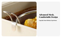 Fine Mesh Hot Pot Skimmer Spoon Easy to Clean Stainless Steel Food Strainer Multi-Purpose Skimmer Ladle Heat Resistant