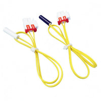 2 Pieces Yellow Insulated Leads Refrigerator Sensor Sensor Plastic Connector Fridge Sensor Sensor Locking Clip Cooling Part 45 Cm