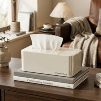 Storage Box for Office and Bedroom Decor, Multi-Purpose Tissue Box Holder with Storage Design, Napkin Holder for Home Office, 1 Pack Rectangular