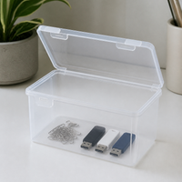 Desktop Storage Box with Lid, Transparent PP, A4/A3 Document Organizer for Stationery and Office Supplies