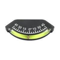 0° to 45° Marine Inclinometer Black Bubble Inclinometer Plastic Boat Angle Meter Mounting Screws