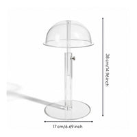 Hat Display Stand Clear Hat Rack Stand Adjustable for Collectors, Closet