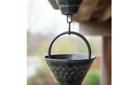 Rain Chain Multi Color Metal Rain Chain Functional Rainwater Catcher