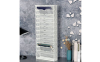 13-Tier File Rack Painted Coated Metal Mesh File Organizer Frame Vertical Tray Organizer
