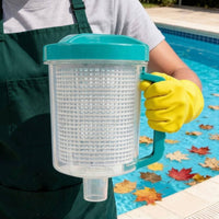 Pool Leaf Canister Clear Body Pool Leaf Collect-Through Design Debris Collector Canister
