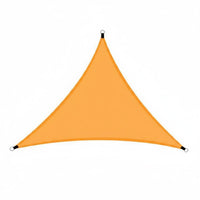 Foldable Triangle Sun Shade Sail Rainproof Triangular Shade Sail Resistant Triangle Sun Canopy Sunshade for Patio, Garden, Backyard, Camping