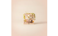 DIY Miniature House Kit Pink Themed Miniature Dollhouse Kit Cozy Model for Hobbyists