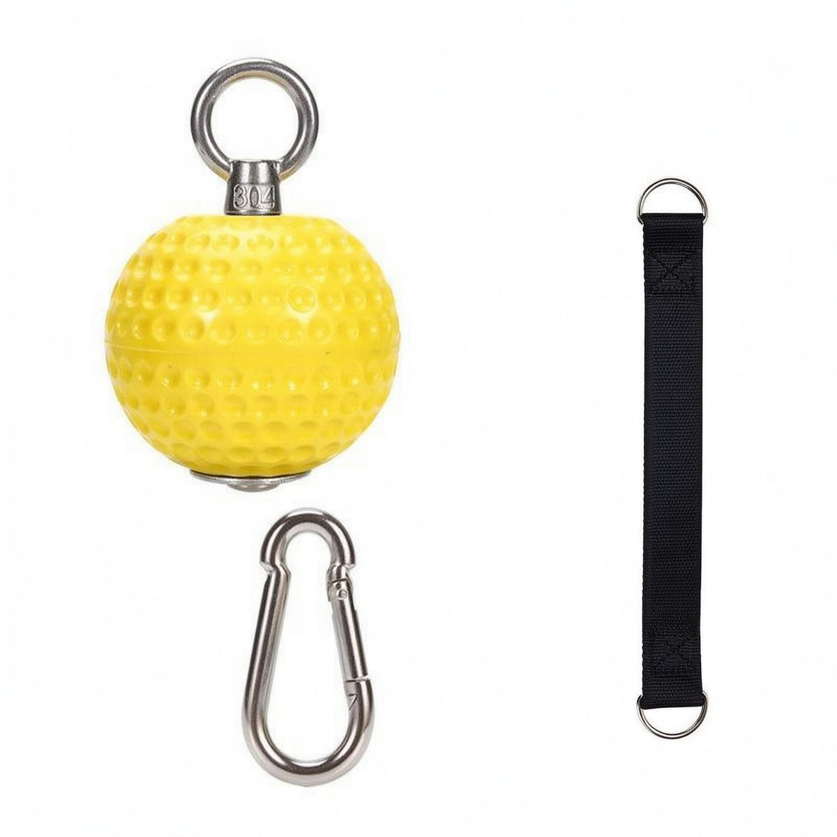 Dimpled Pull-up Grip Ball Hanging Loop Finger Strength Ball PU