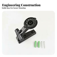 Wide Compatibility Pan Tilt Camera Bracket Long-Lasting Plastic Adjustable Camera Wall Mount Easy to Install for Indoor