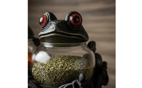 Witchy Seasoning Jar Unique Gift Gothic Frog Seasoning Container for Countertop